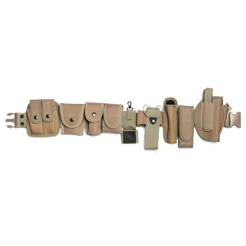 Cinturón táctico soporte lumbar ajustable para policía con bolsa - imagen 4