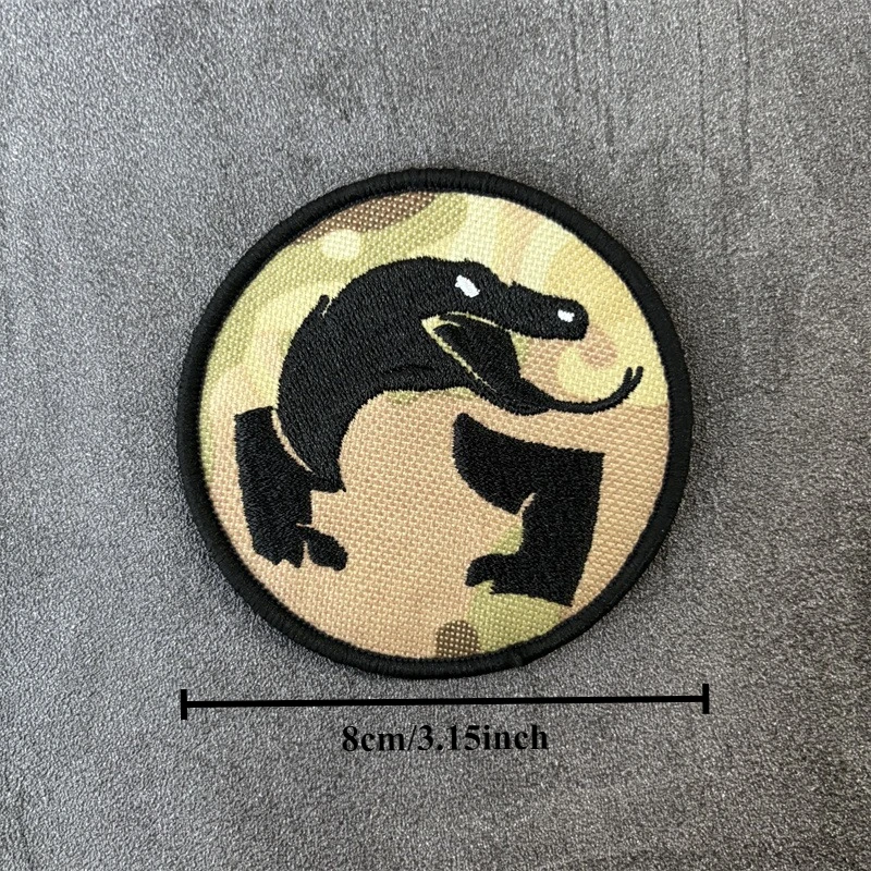 Parche bordado táctico "serpiente" para ropa, gancho, insignias de moral militar, parches, mochila - imagen 4