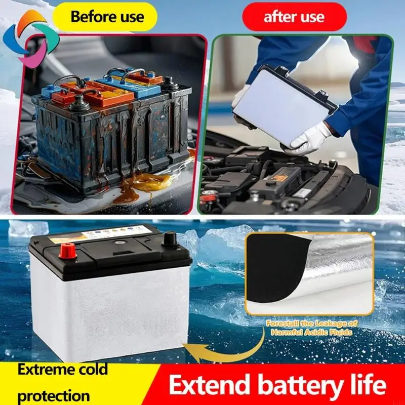 Manta aislante Premium para batería coche, cubierta térmica para mayor resistencia calor y seguridad contra K1KF - imagen 3