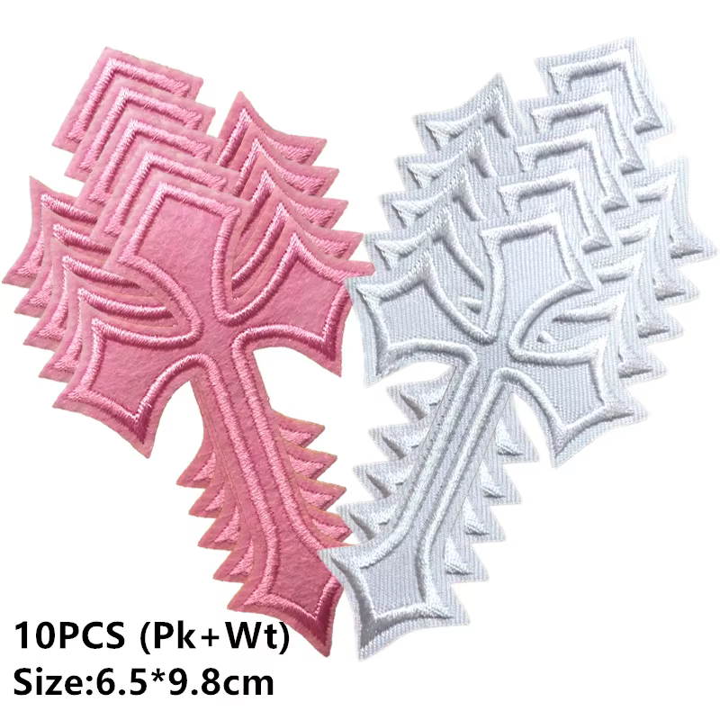 Parche cruzado rosa planchable MOLLE para chaqueta vaquera niña - imagen 5