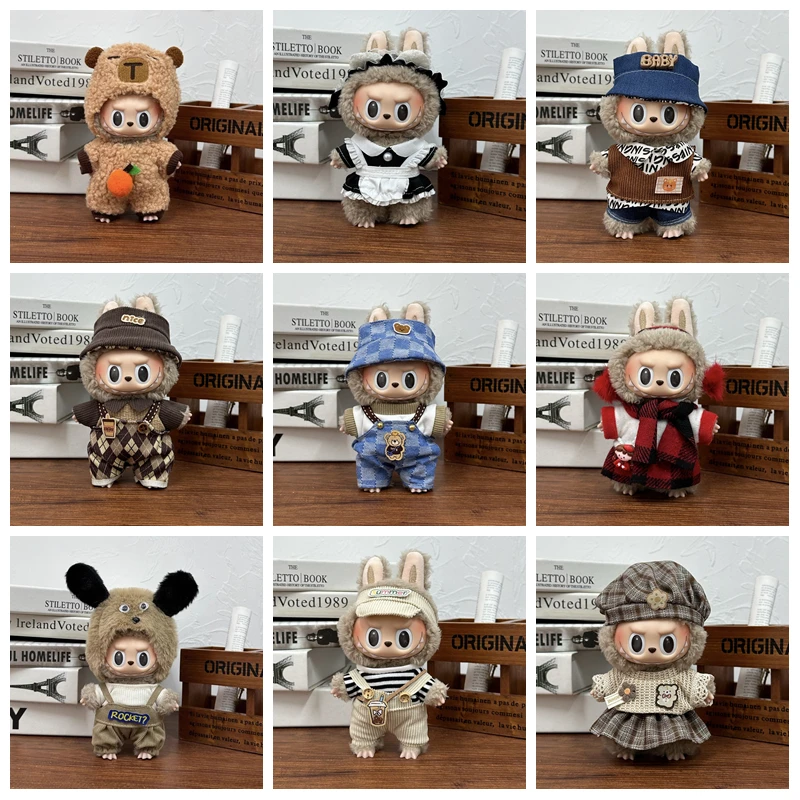 Ropa bonita para muñeca, accesorios para traje para Labubu V2 V1, conjunto de vestido de fiesta, trajes de pequeño diablo, regalos