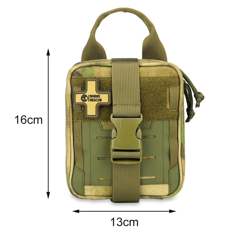 RHINO RESCUE CMS-Mini EDC Paquete de emergencia para exteriores Bolsa táctica con bolsillos de primeros auxilios Kit de supervivencia - imagen 4