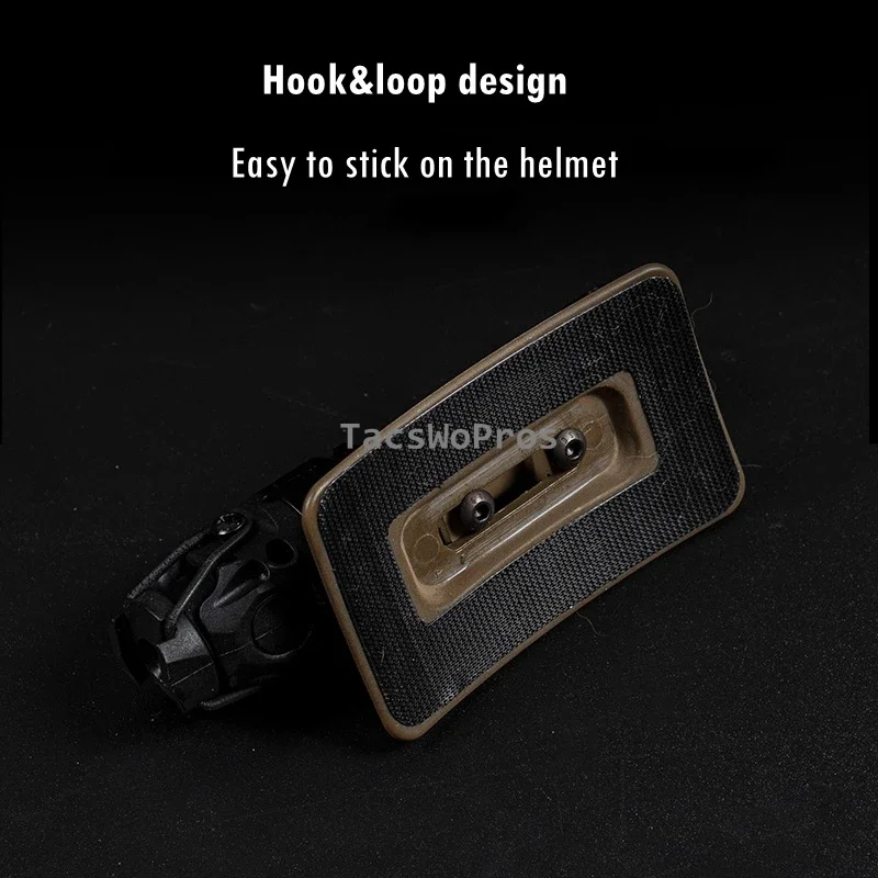 Adaptador de Base de casco rápido táctico para cámara GoPro, soporte de montaje fijo para linterna, Airsoft - imagen 5