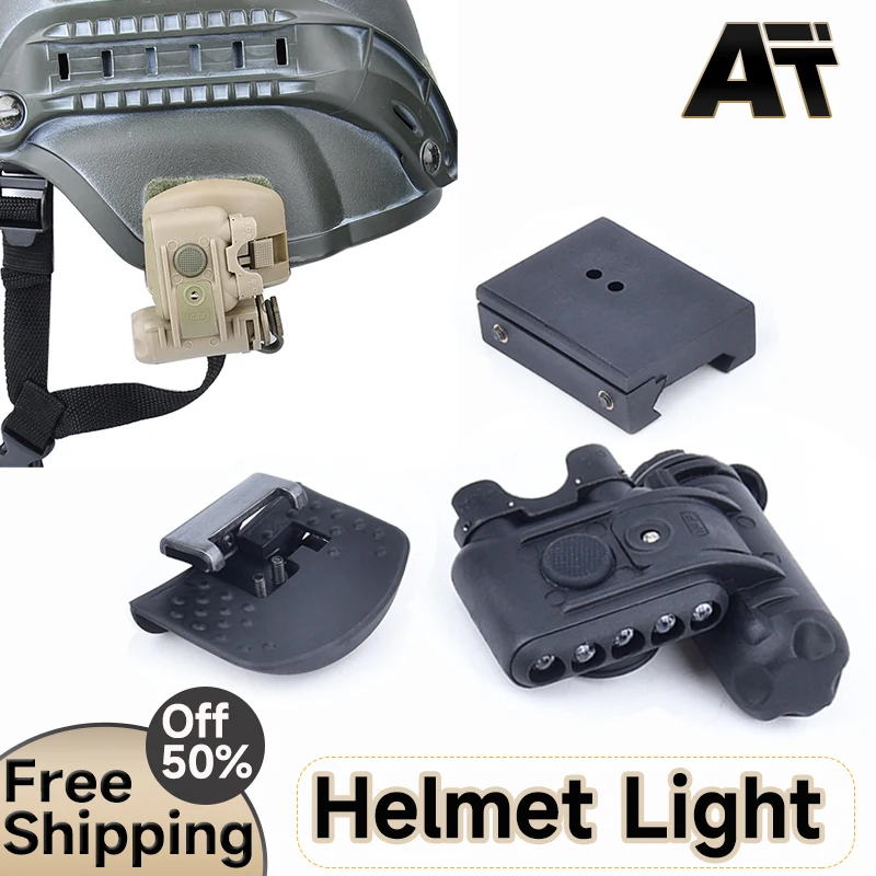 Luz Táctica Rápida para Casco Airsoft WADSN GEN 2 - LED Doble (Rojo/Blanco) - Lámpara de Exploración para Casco, Ideal para Caza, Aire Libre y Accesorios de Armas - imagen 2