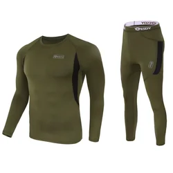 Ropa interior térmica hombre forro polar secado rápido