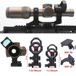 Soporte GEISSELE, tubo de 25,4mm y 30mm, anillos duales, soporte táctico de alcance de súper precisión, soporte de REPTILIA ROF-45 ROF-90 para miras de punto rojo