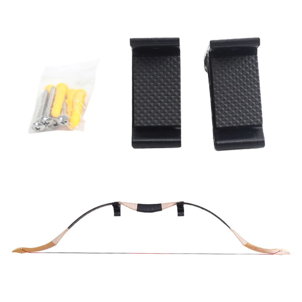 Estante de arco montado en la pared, soporte para flecha, arco recurvo/compuesto, soporte para arco largo, colgador de exhibición de flechas, accesorios universales de tiro con arco - imagen 4