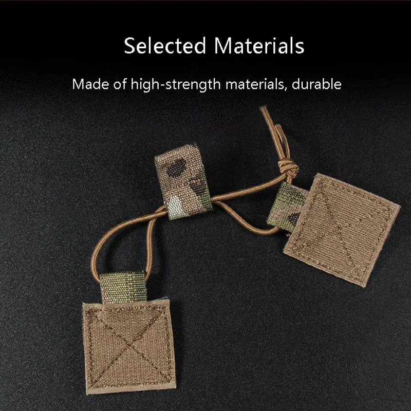 5 uds sujetador de Radio gancho de retención de revista hebilla de fijación cuerda elástica aparejo de pecho táctico MKV D3CRM accesorios de caza - imagen 5