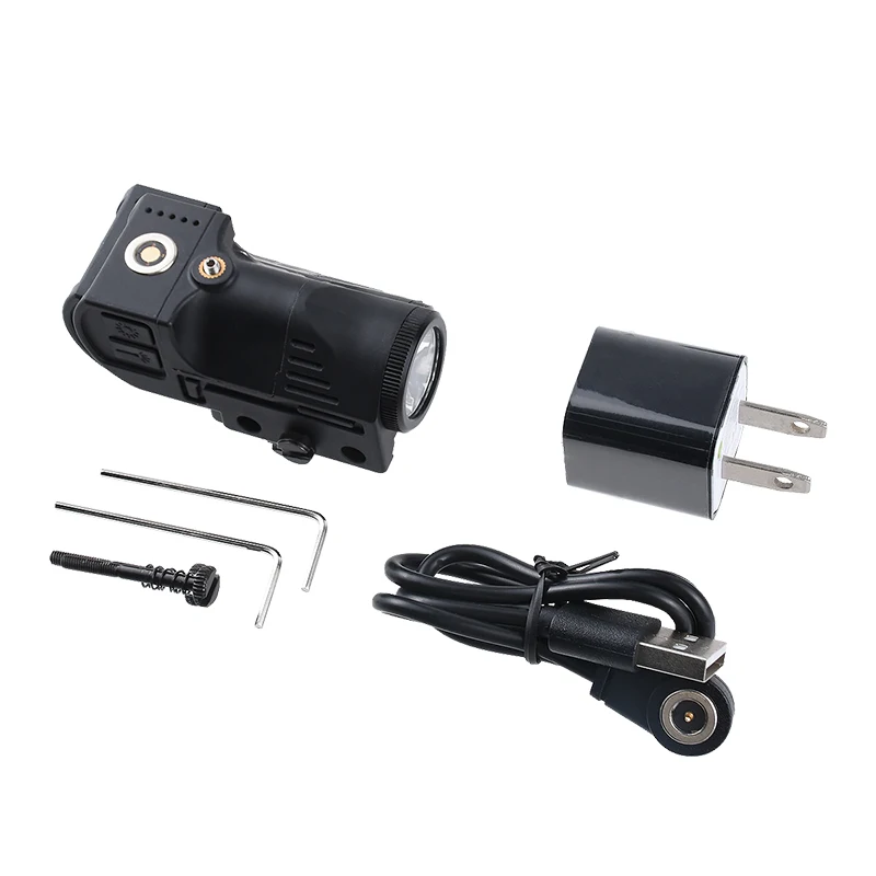 Linterna USB RD/GN/BU, luz combinada, 500 lúmenes, antorcha de pistola, carga magnética, luz de pistola Glock, lámpara estroboscópica, riel Picatinny de 20mm - imagen 4