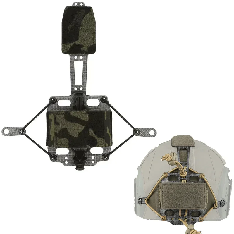 Estuche para batería de casco táctico, bolsa con marco en forma de T, bolsa para batería, bolsa adjunta para pasta de casco Airsoft, bolsa de almacenamiento de batería