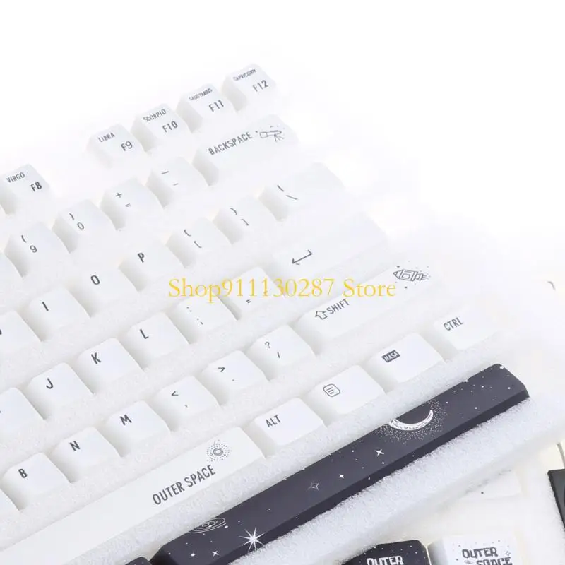 Teclas J1HC 134 teclas, teclas Retro PBT Cherry para diseño DIY 61 64 68 96 104 108 - imagen 4