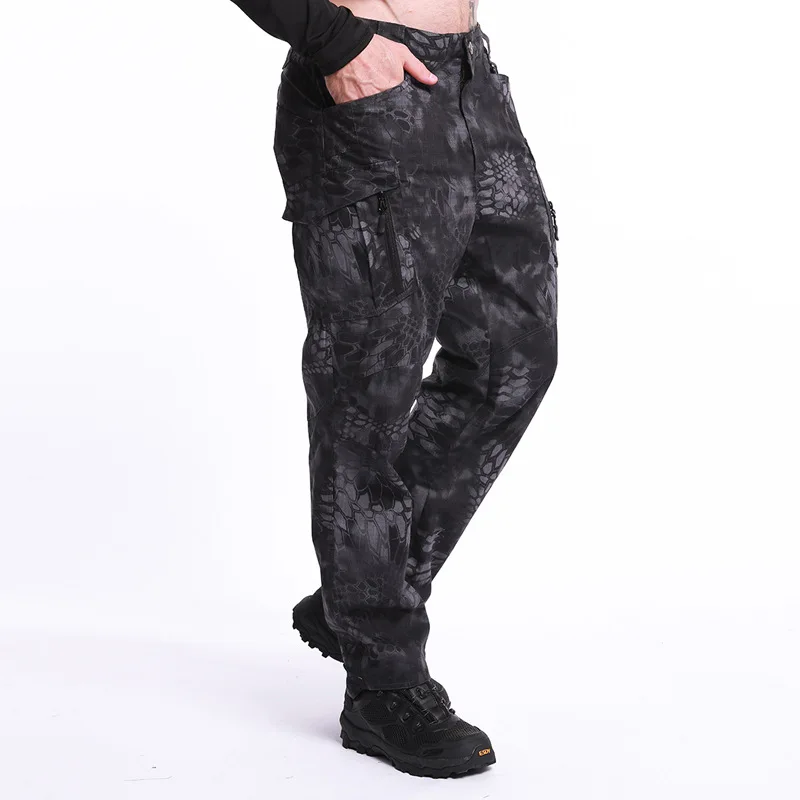 Pantalones tácticos militares para hombre, ropa de calle masculina, impermeable, resistente al desgaste, Cargo, con múltiples bolsillos, S-5Xl - imagen 3