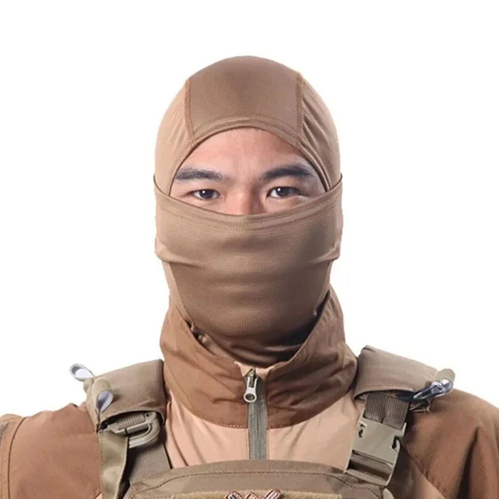 SINAIRSOFT pasamontañas de camuflaje táctico máscara facial completa Airsoft ciclismo bicicleta senderismo máscara puerto sombrero caza cabeza equipo - imagen 5