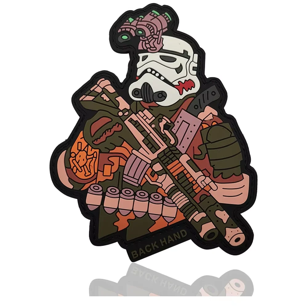 Accesorios para bolsa de TROOPER de mano trasera, insignia de soldado Imperial, brazalete de moral táctico, parches de mochila de PVC 3D para ropa - imagen 5