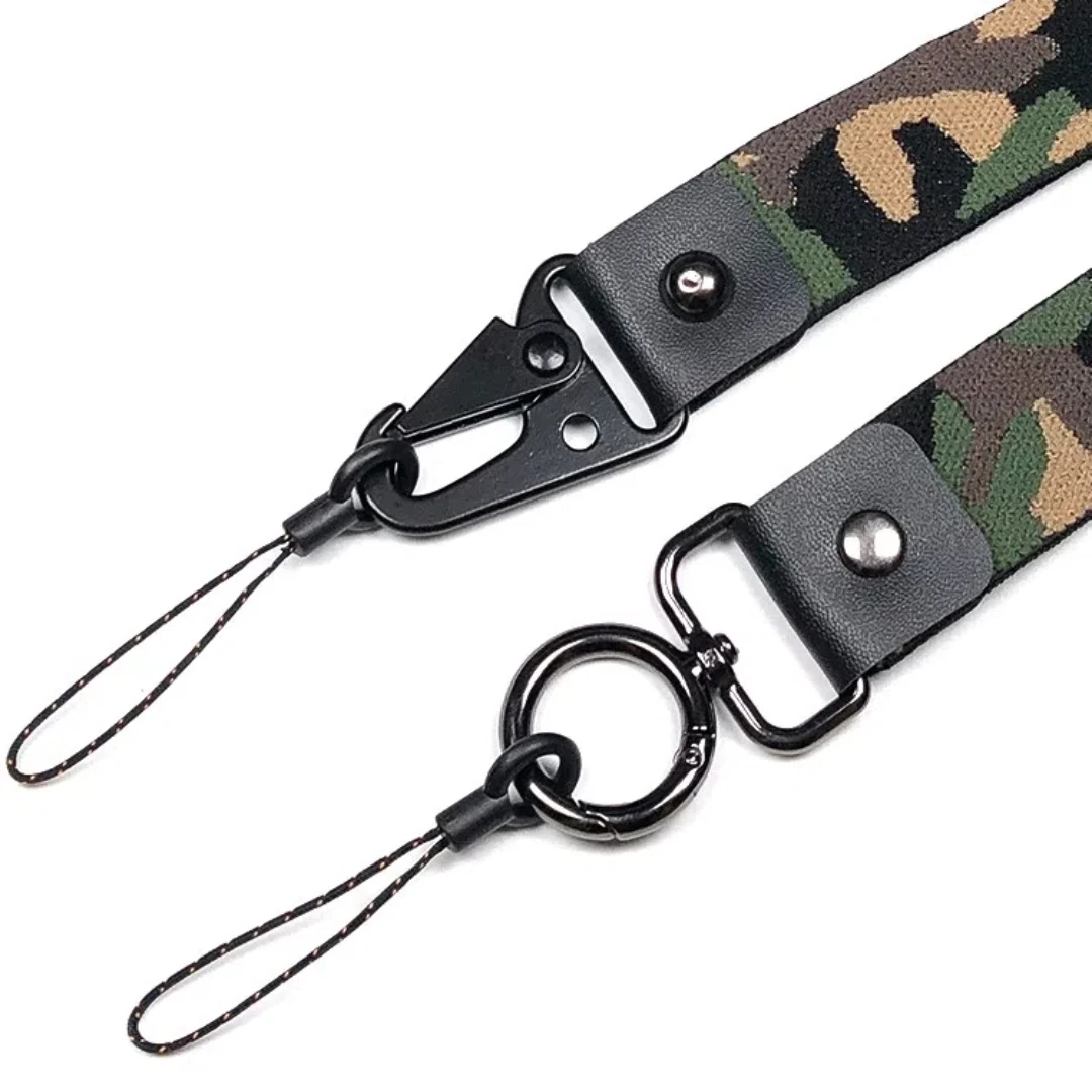 Cordón de camuflaje para cámara móvil, cuerda de muñeca Universal, disco en U, llavero colgante - imagen 2