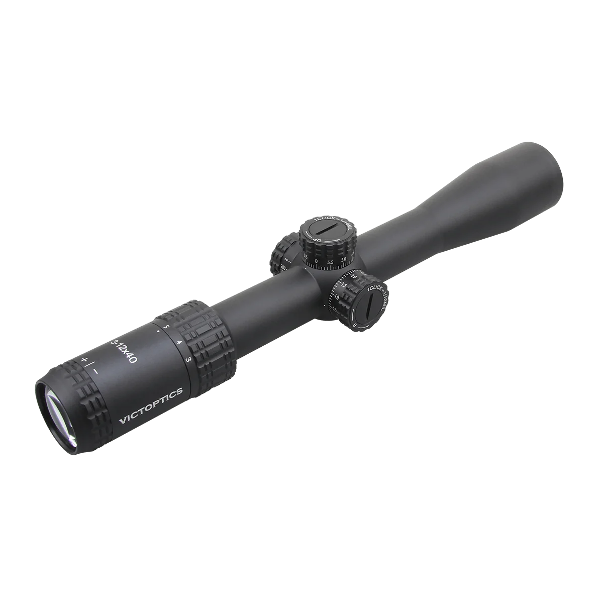 VictOptics 3-12x40 SFP Mira Telescópica | 1/10 MIL y Bloqueo de Torreta | Óptica HD y Enfoque Lateral | Para Rifle de Aire y Arma de Fuego - imagen 2