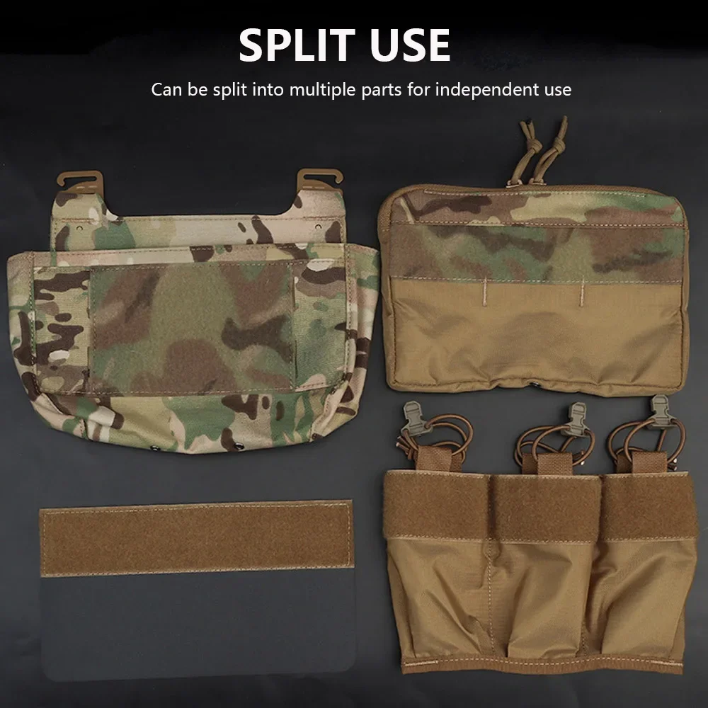 Riñonera táctica DOPE con solapa frontal y gancho en G, riñonera Abdominal de doble pila, bolsa de inserción de revista Triple, chaleco portador canguro FCPC FCSK - imagen 3