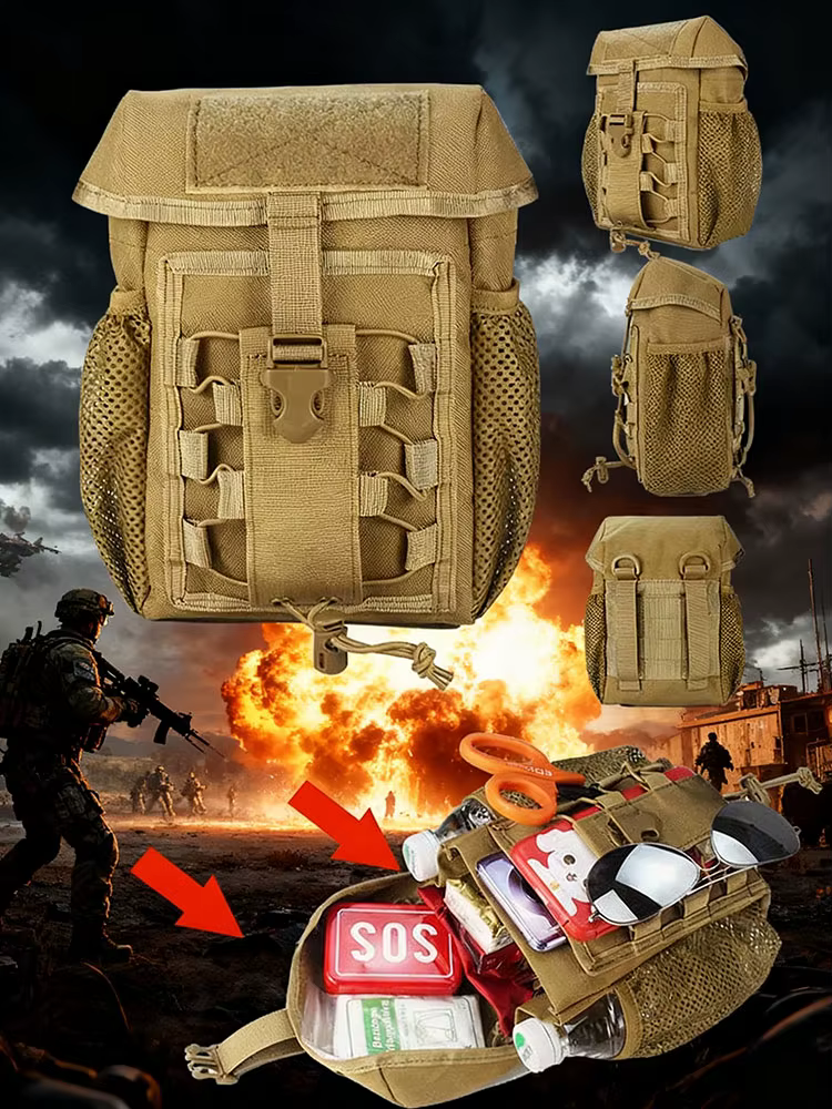 Bolsa táctica EDC plegable vista frontal