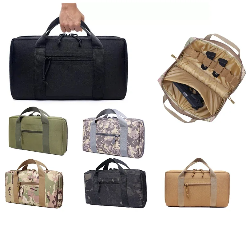 Bolsa táctica para pistola, funda para porta revistas, funda portátil para pistola de caza, funda acolchada para Glock 1911 - imagen 3