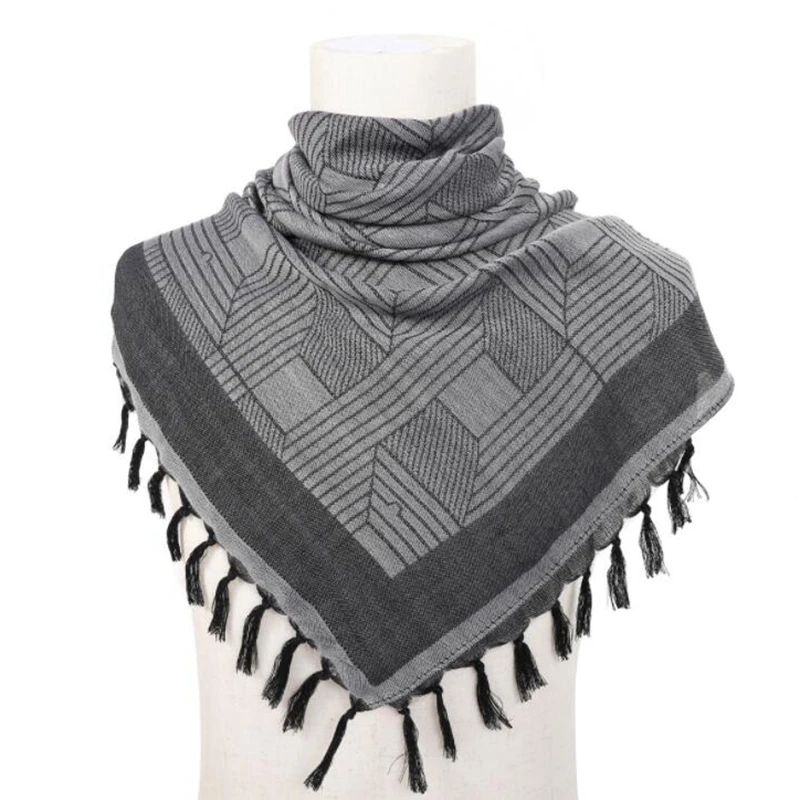 Shemagh-bufanda militar a prueba de viento para hombre y mujer, chal para la cabeza y el cuello, máscara facial para exteriores, 43x43 pulgadas - imagen 5