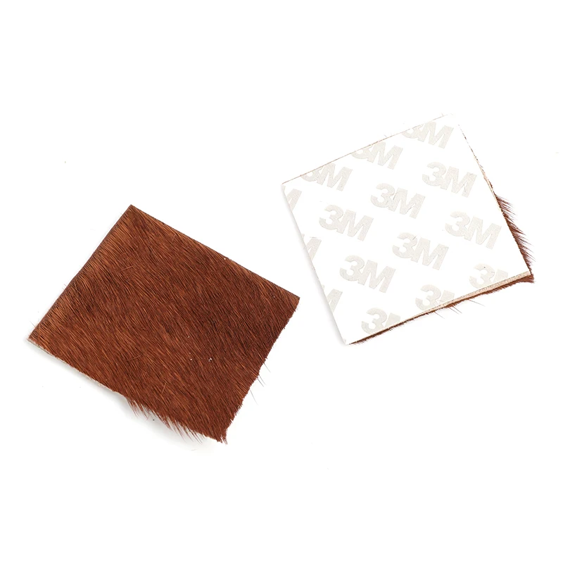 3 uds arco recurvo flecha de piel descanso negro marrón pelo de caballo 5x5cm arco largo tradicional tiro con arco al aire libre accesorios de caza - imagen 2