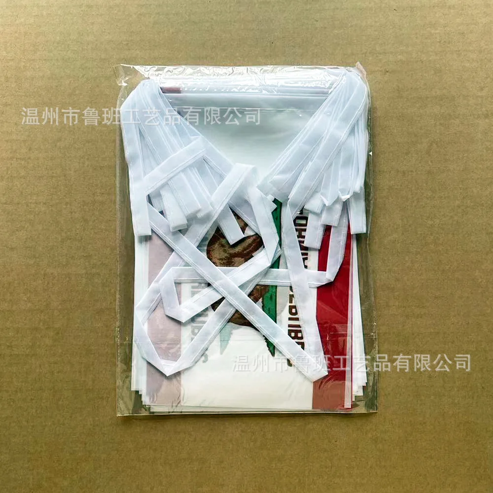 Banderines SKY FLAG de California, 14x21cm, 20 unids/lote, banderas de hilo de EE. UU., bandera de glicín para decoración de fiesta y Festival - imagen 3