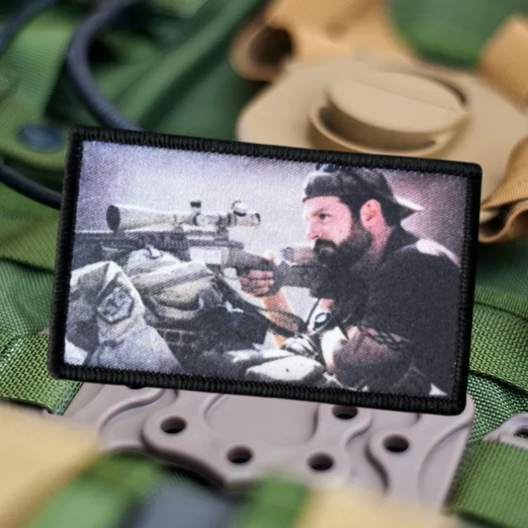 Parche táctico de moral de puntería de tiro, brazalete del ejército militar, parches de bucle de gancho impresos para ropa, mochila, pegatina decorativa - imagen 3