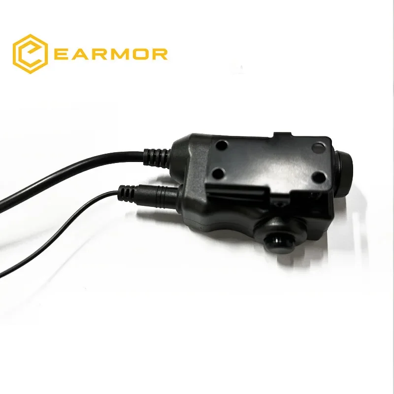 Adaptador PTT EARMOR M52 para auriculares tácticos de comunicación, cascos militares de empuje para hablar, PTT Kenwood para auriculares Earmor M32/M32H - imagen 5