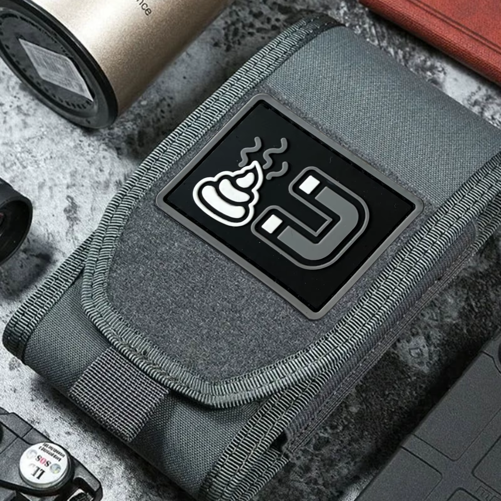 Parche táctico PVC con imán y velcro para Airsoft mochilas - imagen 4