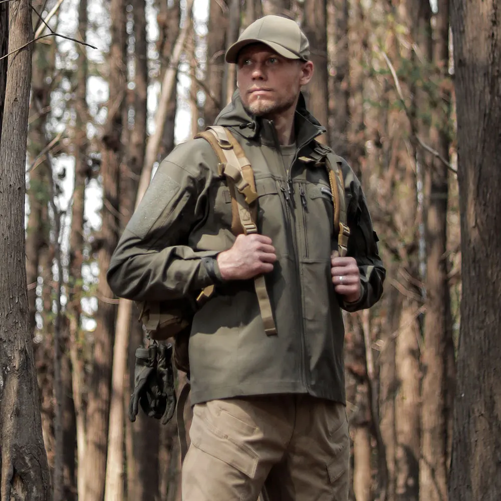 Emersongear-Chaqueta táctica Mosasaur con etiqueta azul, abrigo elástico de corte ergonómico, para acampar, senderismo, Deportes de caza al aire libre EMB9736 - imagen 4