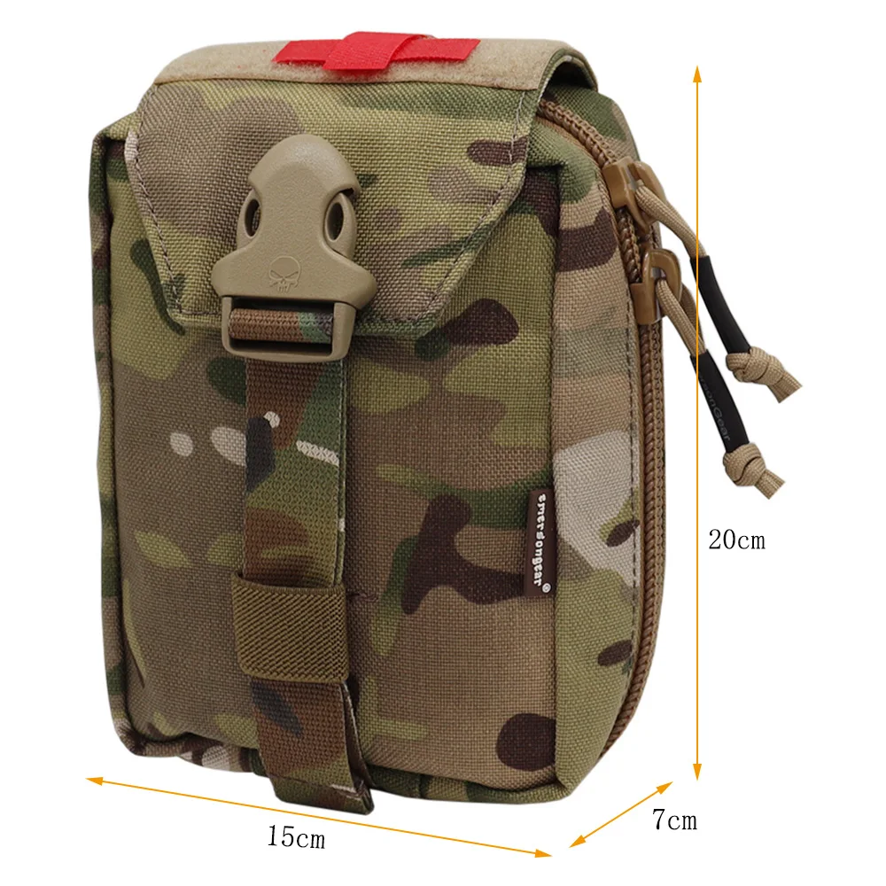 Emersongear-Kit de primeros auxilios táctico MOLLE, bolsa de transporte médico EMT IFAK, bolsa de supervivencia con cremallera, bolsa de herramientas Multicam Molle - imagen 2