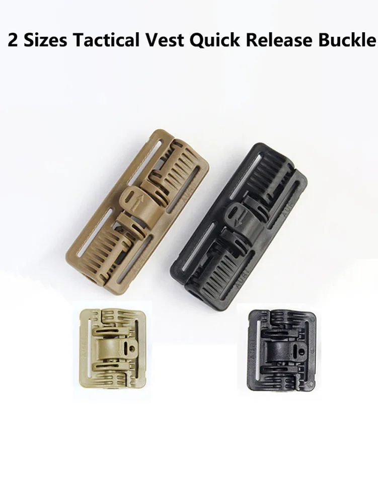 Chaleco táctico de liberación rápida, hebilla deslizante, tira de módulo Molle, bisagra de plástico, accesorio táctico de desmontaje rápido, 3 pares/lote - imagen 4