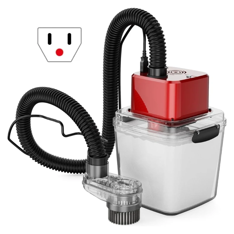 Sistemas compactos recolección polvo para enrutadores 6000Pa succión 2.8L bolsa reutilizable corte seguridad K1KF - imagen 2