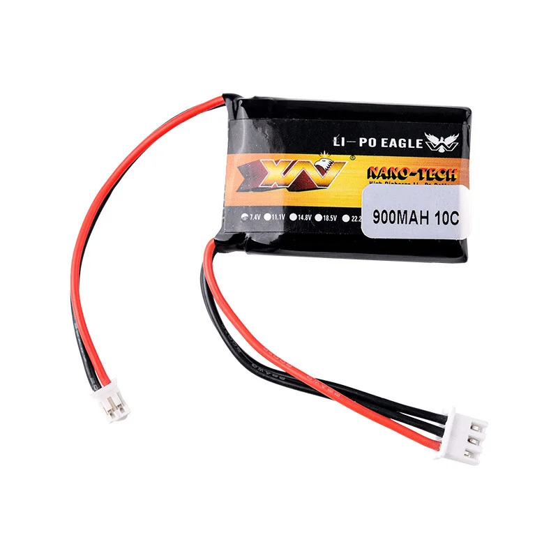 Batería de coche teledirigido HJ 2S 7,4 V 900mAh 10C Lipo para AXIAL SCX24 SCX2 90081 C10 1/24, accesorios para modelos de coche teledirigido, batería de 7,4 V - imagen 4