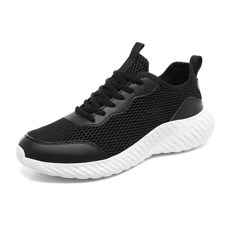 Zapatillas deportivas de malla con cordones para Hombre, zapatos informales, vulcanizados, ligeros, para caminar, 2024 - imagen 2