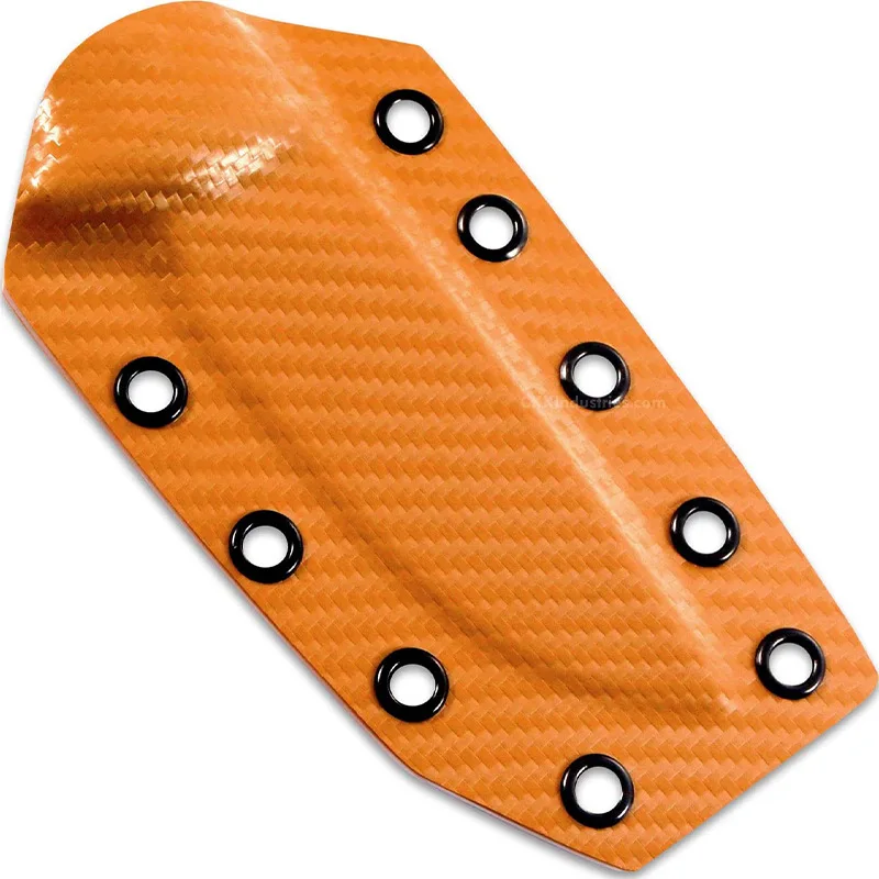 Patrón de sarga de fibra de carbono naranja, hoja termoforjada KYDEX, placa de tablero termoplástico K para cubierta de cuchillo, Material de fabricación DIY - imagen 4