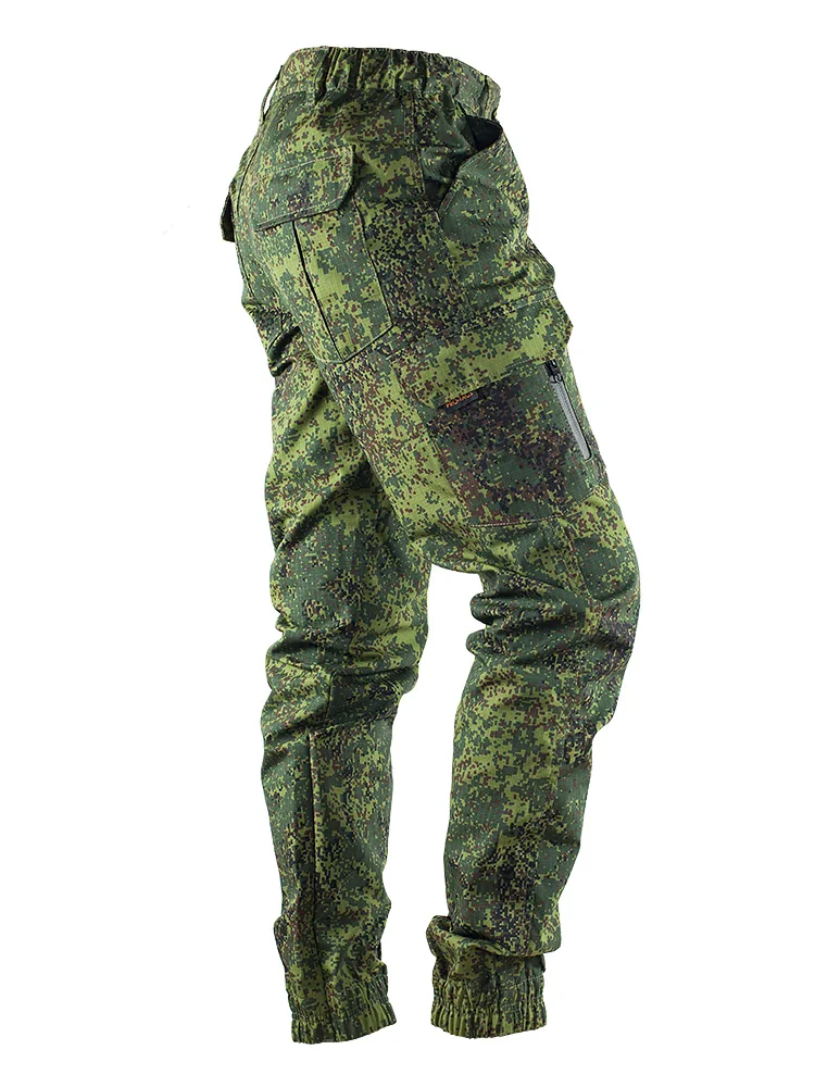 Pantalones de camuflaje ruso para hombre, pantalones tácticos de otoño de campo de batalla, montañismo al aire libre, pantalones rusos impermeables - imagen 5