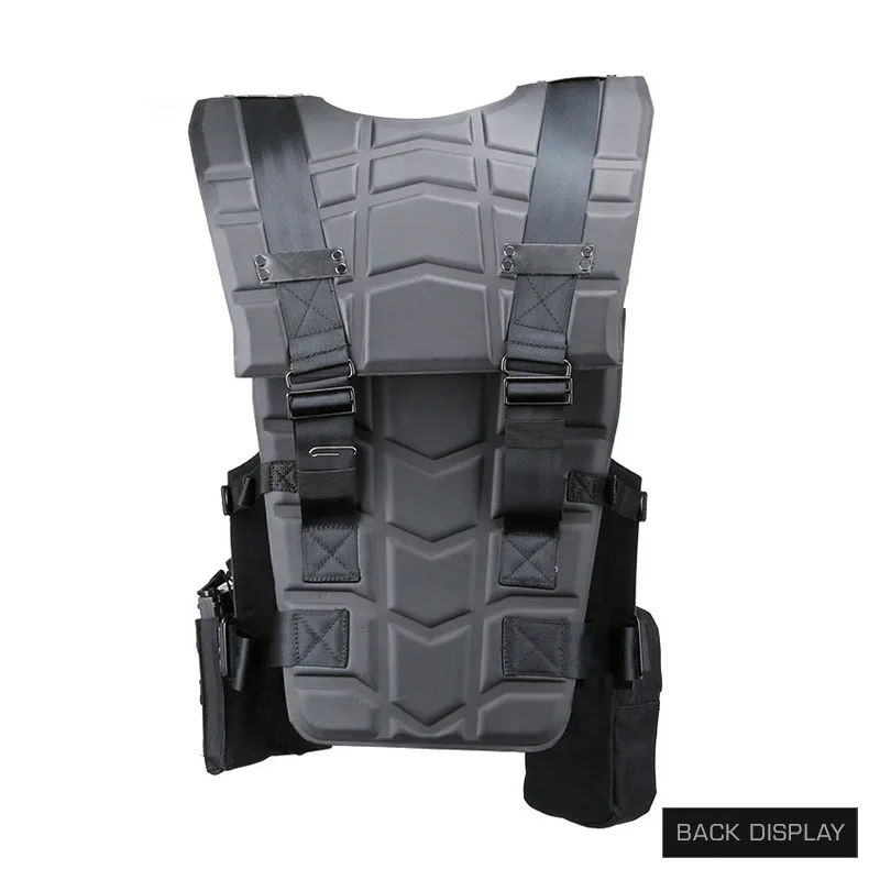 Chaleco táctico Airsoft para Paintball, deflector protector militar de alta resistencia EVA con walkie-talkie MOLLE, bolsa para revistas - imagen 2