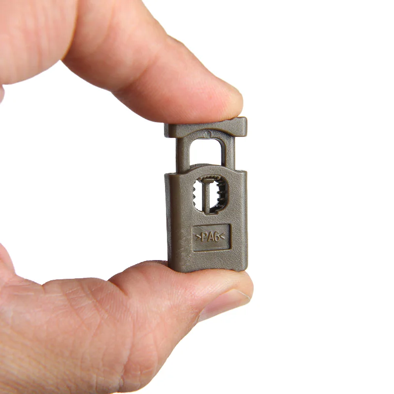 Botón de plástico de nailon Original alemán para exteriores, hebilla de resorte, botón de ajuste elástico, accesorios para nudos - imagen 3