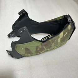 Mascarilla montada en riel compatible con casco marítimo de corte alto