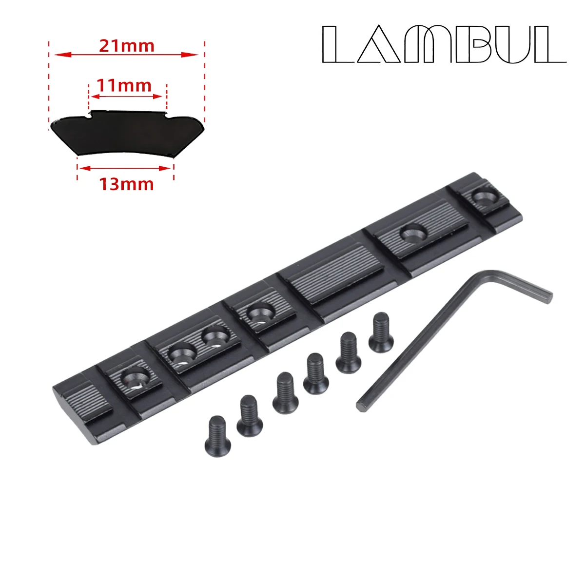 Soporte táctico de riel de cola de milano de 11mm, Base de riel de alcance de punto rojo de 11 a 20, soporte adaptador de 11mm a 20mm para Base de punta Ruger 10/22 - imagen 4