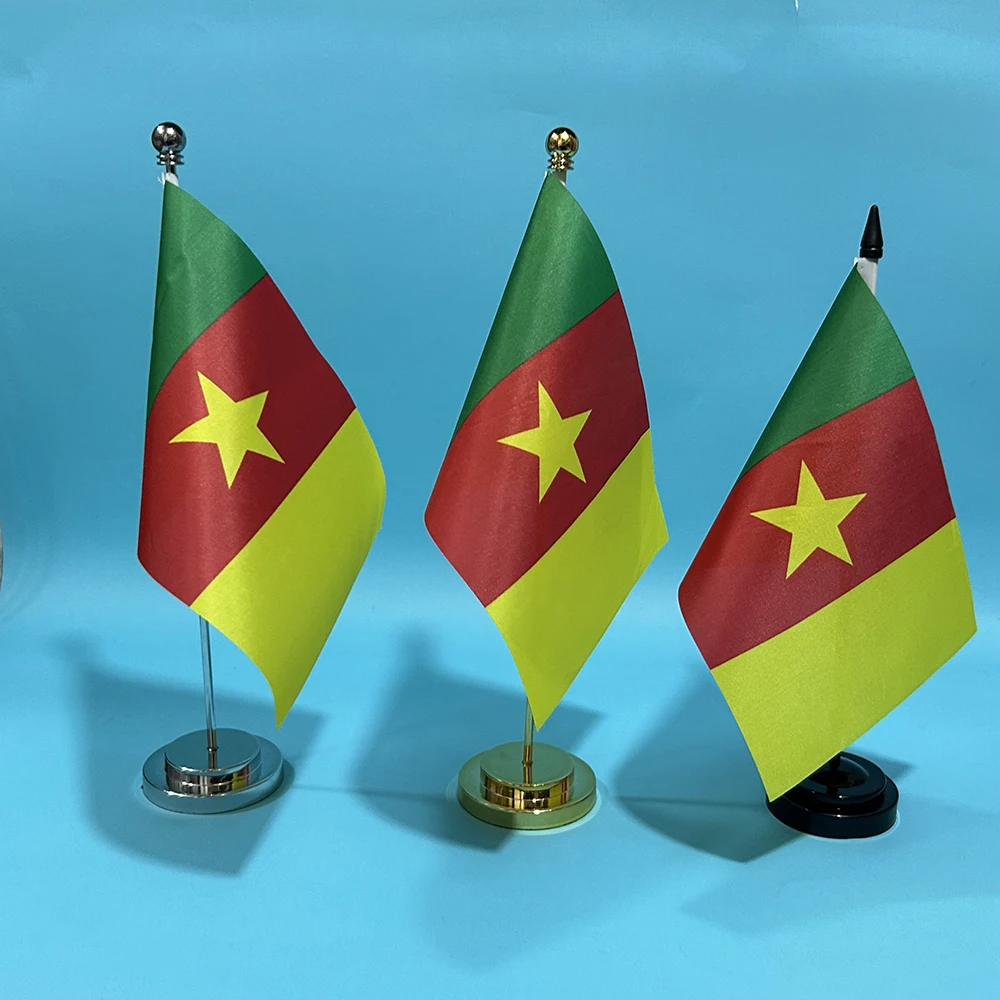 Bandera de Camerún en poliéster para escritorio y oficina - imagen 2