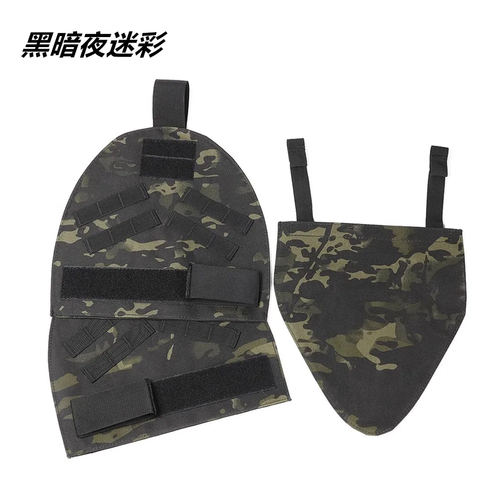 Conjunto de chaleco de tres piezas con protección de hombros y entrepierna, chaleco táctico para exteriores 6094 - imagen 3