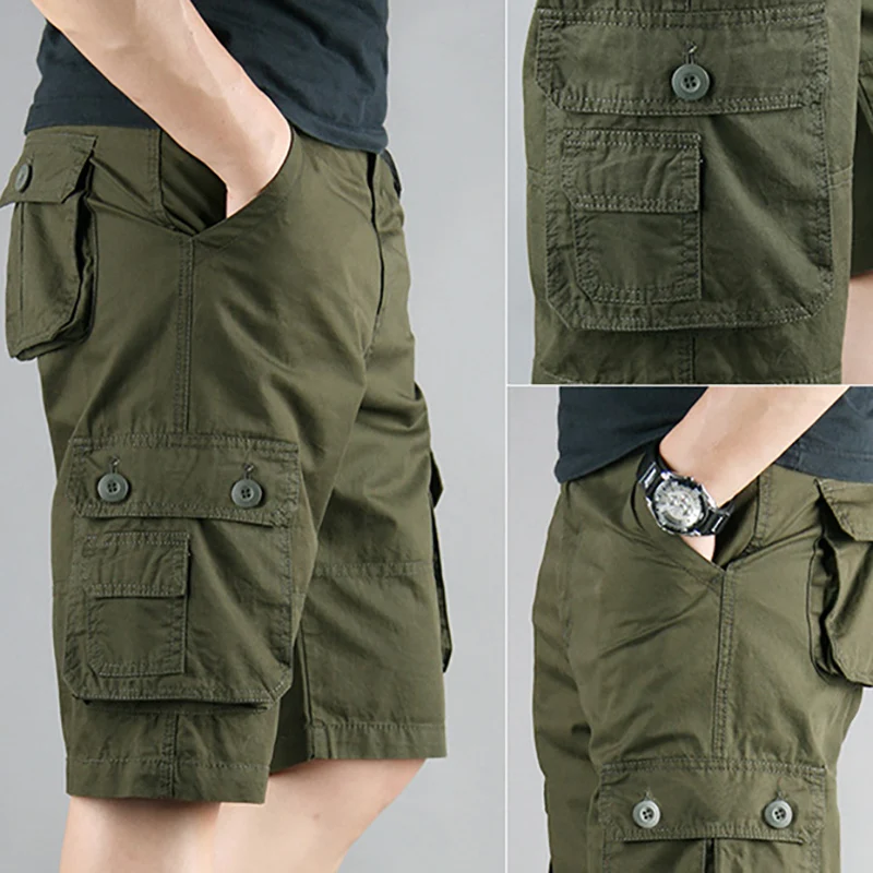 Pantalones cargo camouflage hombre bolsillos múltiples ripstop - imagen 5