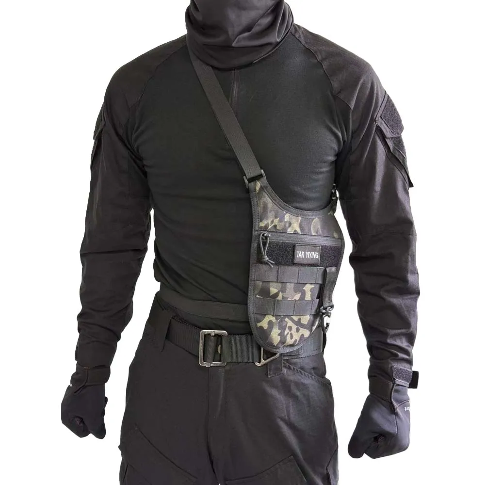 Bolso de hombro individual con estampado de camuflaje para hombre, bolso de pecho oculto multifuncional, bolso deportivo para actividades al aire libre - imagen 4