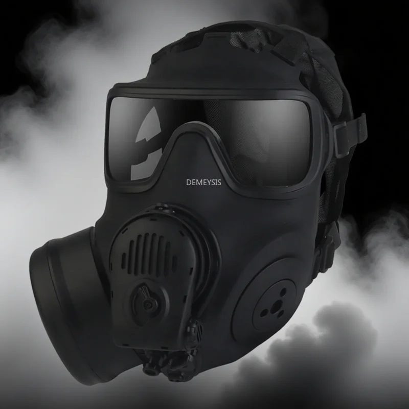 Máscara protectora táctica de Paintball de cara completa con filtro de ventilador M53 máscara de Gas y polvo modelo simulado refrigeración CS juego juguete Airsoft Cosplay - imagen 3