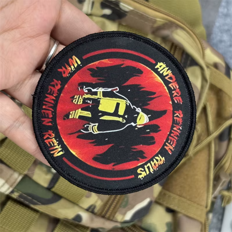 Parche táctico militar Heroic Fire Brigade para ropa con gancho - imagen 4