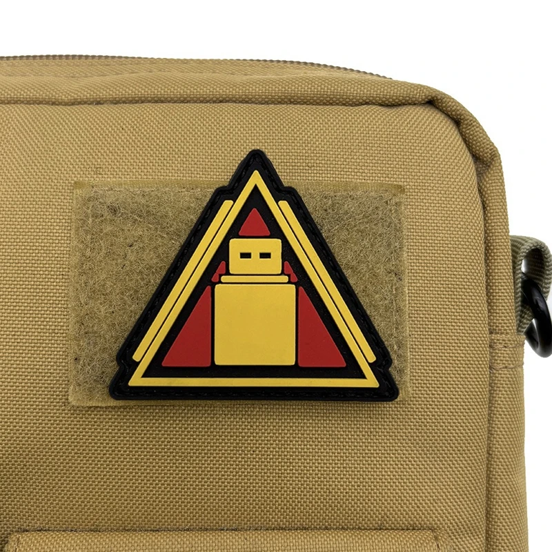 PVC Luminous Tactical Hook and Loop Patch Delta Morale Badge Game Peripheral Armband Military Fan Personalized Backpack Sticker - imagen 2