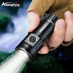 Linterna táctica mini LED recargable USB-C llavero camping