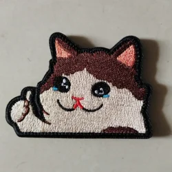 Parche táctico Morell gato llorando – Velcro exprés